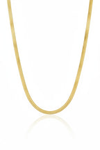 Contour Chain Necklace — Shortline fine chain necklace on clean white background, product flat lay, ZARIÉ fine jewellery HARMONIE collection