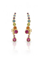 Graduated Colour Drop Earrings drop earrings on clean white background, product flat lay, ZARIÉ fine jewellery RAYONNE collection