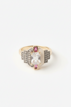 Lysenne Ring open band ring on clean white background, product flat lay, ZARIÉ fine jewellery RAYONNE collection