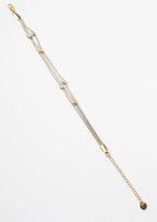 Multi-Strand Bead Bracelet delicate bracelet on clean white background, product flat lay, ZARIÉ fine jewellery HARMONIE collection