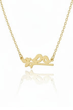 Perched Birds Necklace — Gold fine chain necklace champagne gold-tone on clean white background, product flat lay, ZARIÉ fine jewellery SÉRÉNITÉ collection