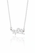 Perched Birds Necklace — Silver fine chain necklace silver-tone on clean white background, product flat lay, ZARIÉ fine jewellery ÉLORA collection