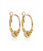 Silhouette Charm Hoop Earrings hoop earrings on clean white background, product flat lay, ZARIÉ fine jewellery LUMIÈRE collection