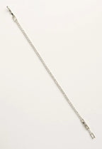 Slim Pavé Line Bracelet delicate bracelet with pavé stone setting on clean white background, product flat lay, ZARIÉ fine jewellery ÉLORA collection