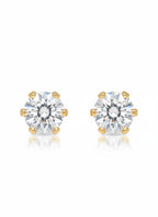 Star Cluster Stud Earrings – Petite stud earrings on clean white background, product flat lay, ZARIÉ fine jewellery LUMIÈRE collection