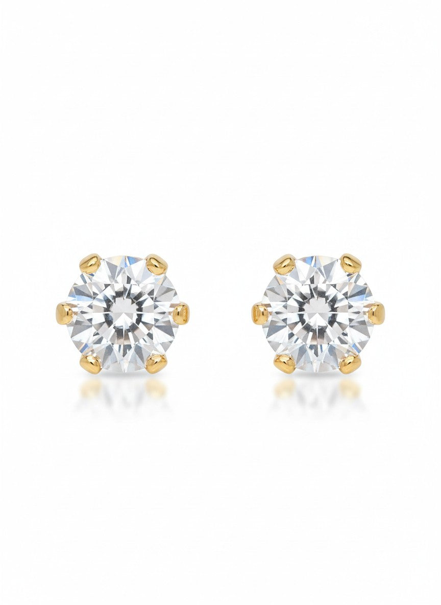 Star Cluster Stud Earrings – Petite stud earrings on clean white background, product flat lay, ZARIÉ fine jewellery LUMIÈRE collection