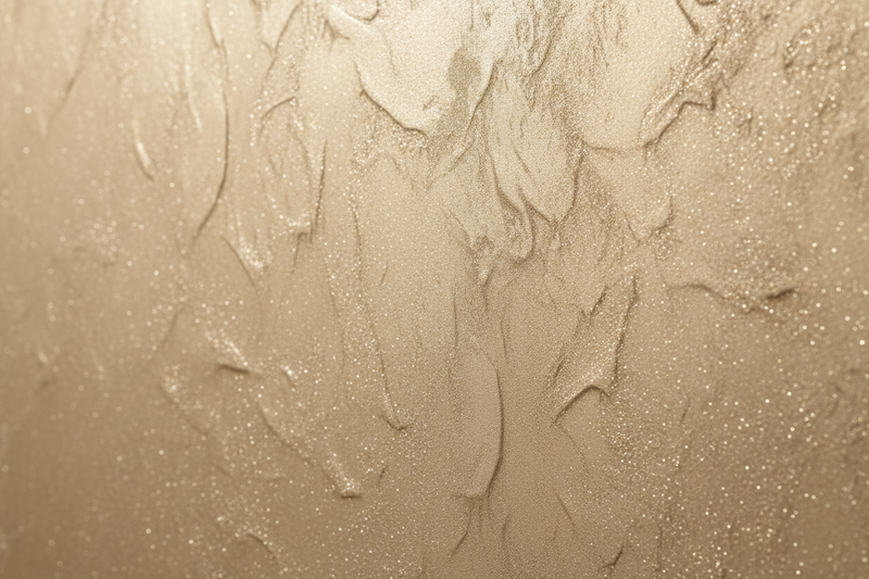 Textured beige wall with applied material